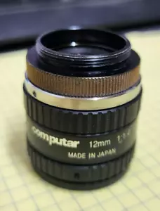 Computar 12mm 1:1.4 2/3" 06F Manual CCTV Lens - Picture 1 of 6