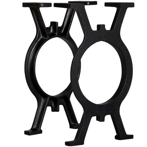 Bench Legs 2 pcs O-Frame Cast Iron Cover