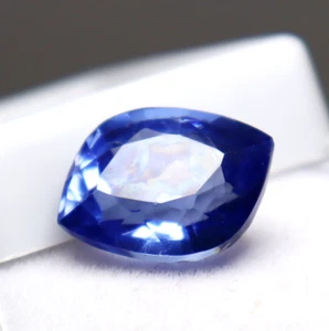 Fancy Cut 10 ct Loose Gemstone Certified Ceylon Natural Blue Sapphire Best offer - Picture 1 of 6