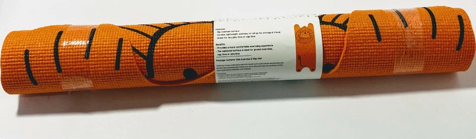 BULLSEYE'S PLAYGROUND Kids Exercise and Nap Mat Slip Resistant surface (59in x 24in) - NEW