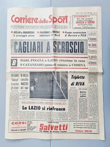 CORRIERE DELLO SPORT 7 OTTOBRE 1968 TRIPLETTA GIGI RIVA CAGLIARI-MILAN-LAZIO - Picture 1 of 1