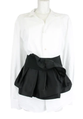 Emporio Armani Gürtel Damen Klein Taille Breit Snap Knöpfe Schwarz - Bild 1 von 4