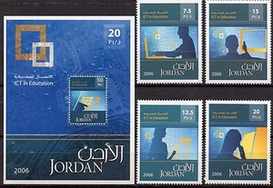 GIORDANIA/2006/MNH/SC#1860-1864/INFORMAZIONE E COMUNICAZIONE EDUCAZIONE TECNOLOGICA - Foto 1 di 1