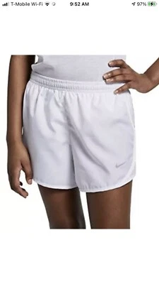 Pantalones Cortos para Correr Nike Dry Tempo para Niñas Blancos Talla Grande Nuevos para Mujer’s XS Foto 1 de 4