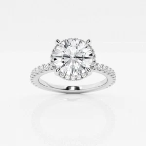 2 1/2 CTW Women 18k White Gold Lab Grown Diamond Engagement Ring Video - Picture 1 of 2