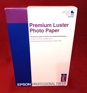 Epson S041602 Premium Luster Photo Paper 8.3" X 11.7" 250 Sheets New Open Box - Picture 1 of 6