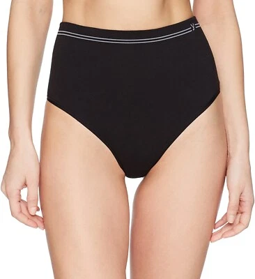 Prendas moldeadoras de tanga sin costuras de algodón negro para mujer Yummie 238221 talla C Foto 1 de 2