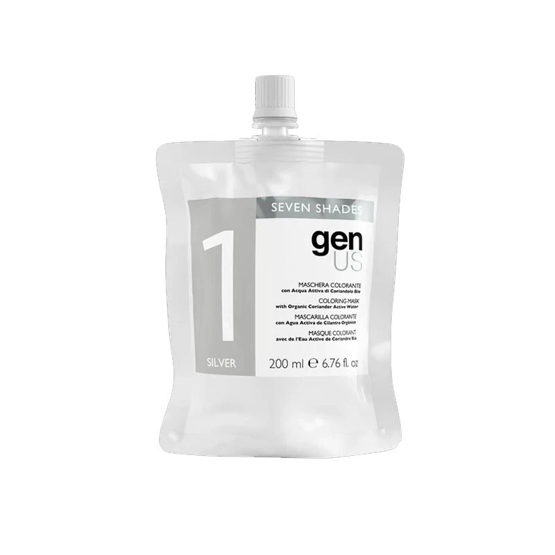 Maschera colorante capelli GENUS Seven Shades 1 Silver 200ml - Immagine 1 di 1