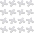 500Pcs Tile Leveling System Spacers Cross Shaped White Plastic Tiling Spacing To