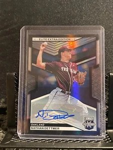 Nathan Dettmer 2023 Elite Extra Die-Cut Auto #335/399 - A's - Picture 1 of 2