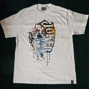 Vtg Joker Brand Shirt Unisex Smile Now Mr Cartoon Tattoo Cholo Sz L - Picture 1 of 9