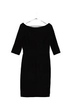 Laura Clement Women's Midi Dress UK 10 Black 100% Polyester
