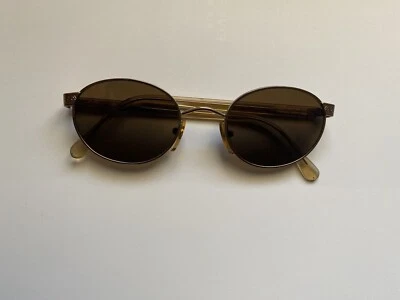 Vintage Giorgio Armani GA 633 Oval Sunglasses C. 816 Gold - Image 1 of 4
