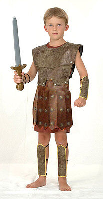 Meninos Centurian Soldado Guerreiro Romano Gladiador Fancy Dress Roupa Fantasia 7 9 11 • 18.56€