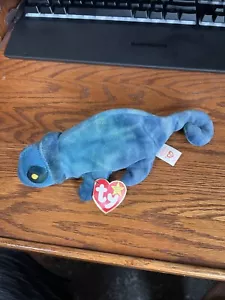 Ty Beanie Baby 1997 Rainbow The Chameleon Wrong Fabric - Bild 1 von 7