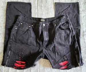 Access Apparel Size 40X32 Black Jeans - Picture 1 of 13