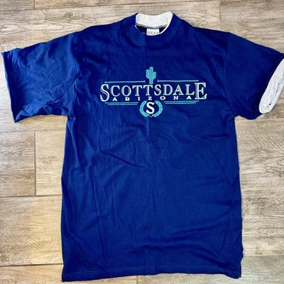 Camiseta vintage Scottsdale Arizona XL equipo para deportes manga enrollable nueva sin etiquetas Foto 1 de 4