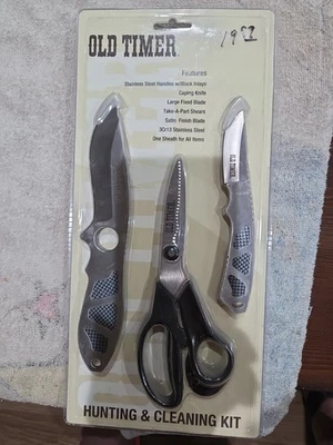 Kit de caza y limpieza de cuchillos Old Timer Foto 1 de 2