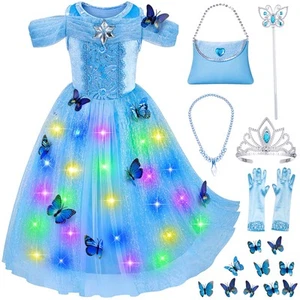 Light-Up Princess Cinderella Costume for Girls BirthdayChristmas Dress Up wit... - Picture 1 of 9