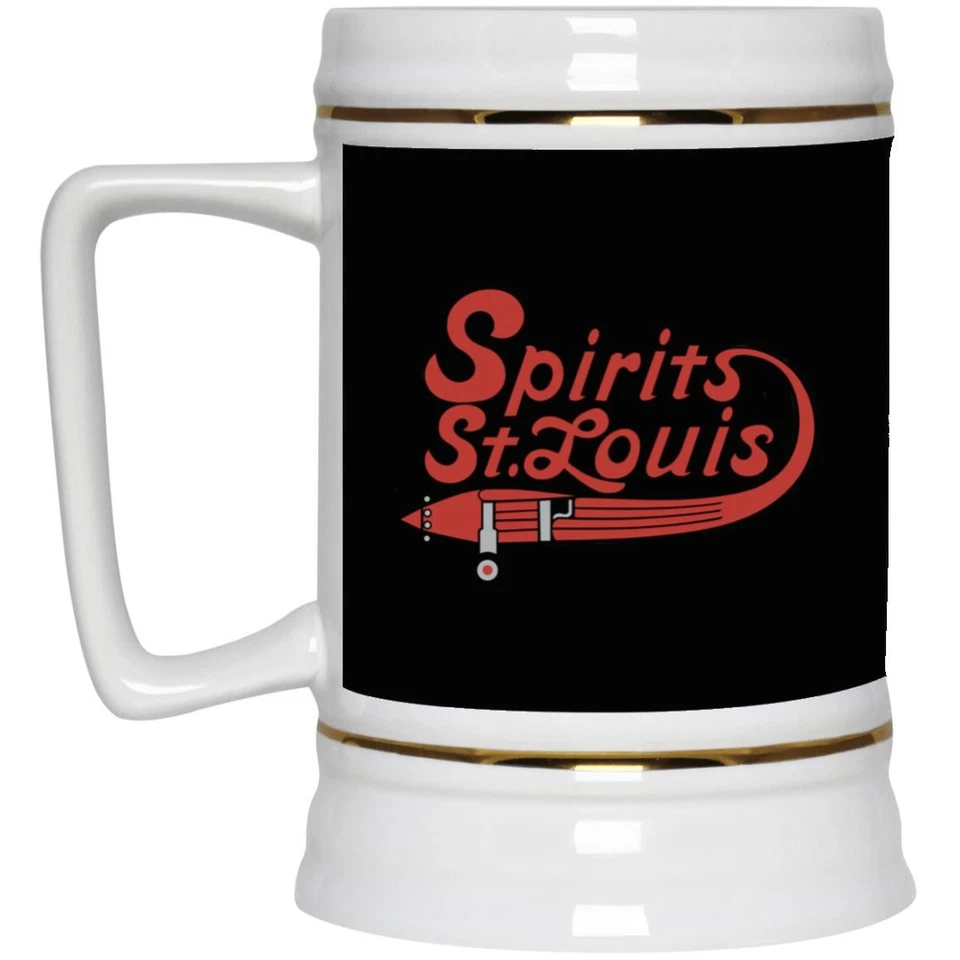 Spirits of St. Louis 啤酒 Stein 陶瓷 22 盎司。 | ABA 篮球 — 第 1/1 张图片