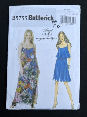 Butterick B5755 Misses Dress-2 Lengths Maggy Boutique 2012 Pattern 14-22 Uncut - Image 1 of 2