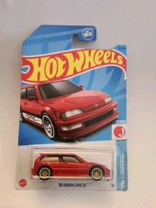 Hot Wheels 2023 HW J-IMPORTS 7/10 '90 HONDA CIVIC EF 96/250 Custom piloti reali - Foto 1 di 7