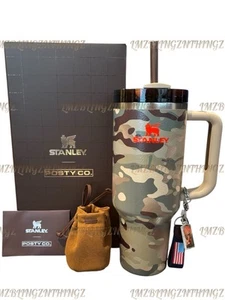 Bicchiere The Post Malone x Stanley Quencher H2.0 Flowstate 40 oz ~ nuovo con etichette e scatola - Foto 1 di 14