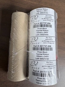 RIMAGE Thermal Ribbon 122mm x 245M Prism Black 201737-006 - Afbeelding 1 van 4
