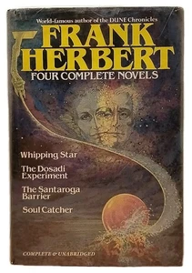 Frank Herbert : 4 Complete Novels 1984 Ex-Library HCDJ Whipping Star & Much More - Picture 1 of 7