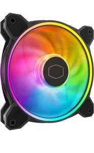 Cooler Master 120mm 2050rpm Duo-Ring MasterFan MF120 HALO-2 ARGB Black Case Fan - Picture 1 of 4
