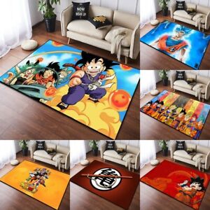 Dragon Ball Z Super Saiyan Son Goku Floor Mat Area Rug Bedroom Non-Slip Carpet