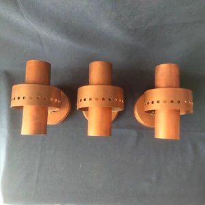 VINTAGE 3 LAMPES APPLIQUES CUIVRE EPAIS BEGA DLG DE HANS-AGNE JAKOBSSON/POULSEN - Foto 1 di 7