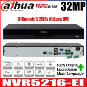 Dahua NVR5216-EI 32MP 16 Kanäle 1U 2HDDs 2SATA WizSense Netzwerk Video Rekorder - Picture 1 of 10