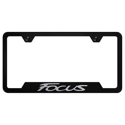 Ford Focus Laser Etched Logo Cut-Out License Plate Frame - Image 1 of 3