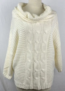 Art & Soul Women’s XL Cream Knit Cowelneck Sweater Pullover Casual NWT $58 USA - Picture 1 of 9