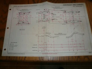 1983 Chevrolet Camaro Unibody & Chassis Abmessungen & Spezifikationen - Oldtimer - Bild 1 von 2