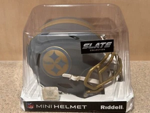 Pittsburgh Steelers NFL 2024 Slate Speed Riddell Mini Football Helmet New In Box - Picture 1 of 6