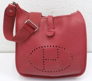 Hermes Taurillon Clemence Evelyne III GM Shoulder Bag - Dark Fuchia Pink - Picture 1 of 24