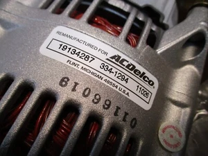 Alternator ACDelco 334-1294 Reman - Picture 1 of 3