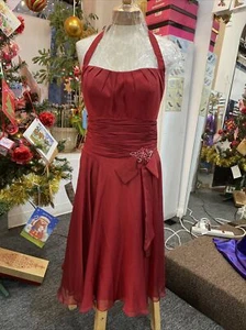 Bella Formals Kleid Venus Beere Cocktail Abend besondere Anlässe 10 Neckholder - Bild 1 von 8
