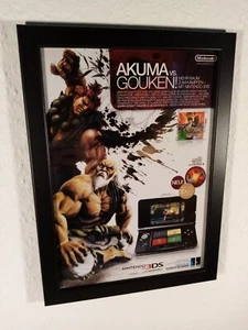 Super street fighter IV 3ds Werbeblatt Gerahmt Poster Ad Page framed Werbung  - Bild 1 von 2