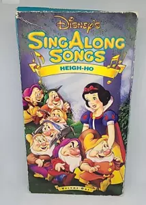 Disney Sing Along Songs Heigh Ho VHS Tape Volume 1 Snow White Seven Dwarfs - Picture 1 of 10