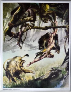 TARZAN - To The Rescue PRINT Neal Adams art Continuity Pub 2014 - Picture 1 of 1