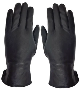 Echt Leder Handschuhe Superweich Schwarz - ganz weiches feines Leder - Picture 1 of 2