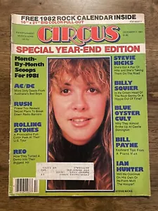 CIRCUS Magazine Stevie Nicks December 31, 1981 #263 with Pull-Out 1982 Calendar - Picture 1 of 5