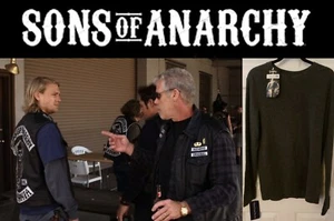 Sons of Anarchy SOA: Jax Teller Charlie Hunnam camisa manga larga con certificado de autenticidad de estudio - Imagen 1 de 4