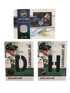 Lot Get A Grip Signed Auto and Glove Swatch Spellbound Cards Dale Earnhardt Jr - Picture 1 of 11