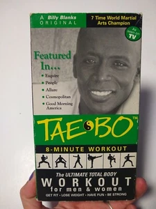 Tae bo 8 Minute Workout  vhs Billy Blanks Taebo 1998- 14 min Run Time - Picture 1 of 5