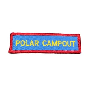 Vintage Boy Scouts of America Polar Campout Embroidered Patch - Picture 1 of 2