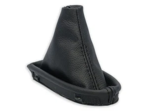 FOR MERCEDES W211 E-CLASS automatic 06-09 GEAR SHIFT BOOT LEATHER STITCH BLACK - Picture 1 of 5